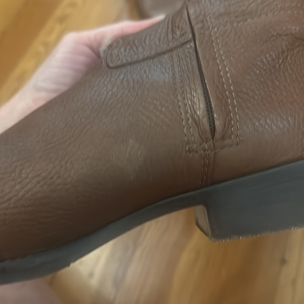 Brown tall riding boots Tory Burch 8.5, good condition - Picture 10 of 14